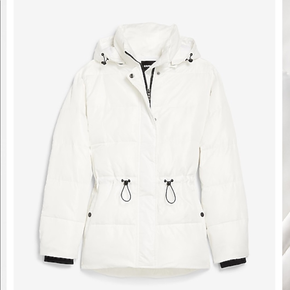 NWT! White puffer jacket